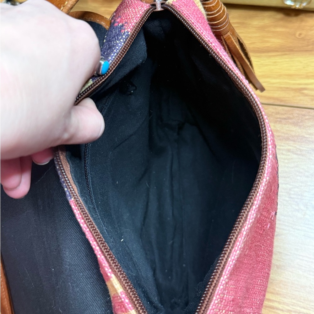 Aztec Pattern Tapestry Crossbody Bag - image 6